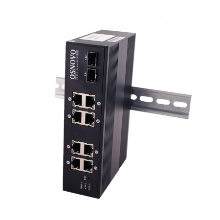 Промышленный коммутатор Fast Ethernet на 10 портов OSNOVO SW-70802/I