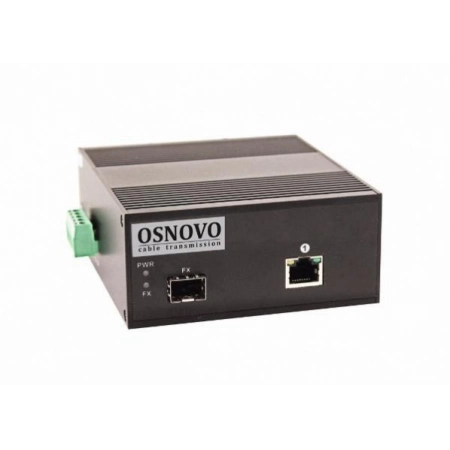 Медиаконвертер оптический OSNOVO OMC-1000-11HX/I