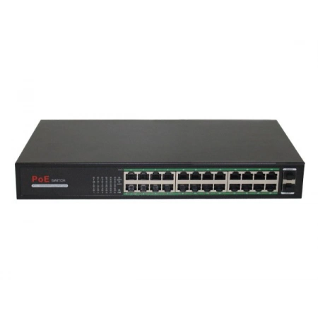 Коммутатор 24-портовый Gigabit Ethernet с PoE ComOnyx CO-SWP24GFv2