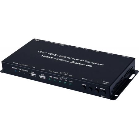 Передатчик / приемник сигналов HDMI, стереоаудио, двунаправленных ИК, RS-232 и USB 2.0 по сети 10GBaseT Cypress CH-V502TR