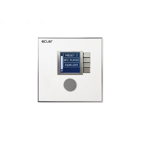 4-кнопочный настенный контроллер с LCD-экраном для EclerNet ECLER WPNETEX
