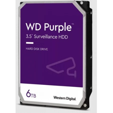 Жесткий диск (HDD) для видеонаблюдения Western Digital HDD 6000 GB (6 TB) SATA-III Purple (WD62PURZ)