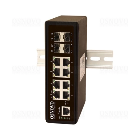Промышленный коммутатор Gigabit Ethernet на 12 портов OSNOVO SW-70804/IL