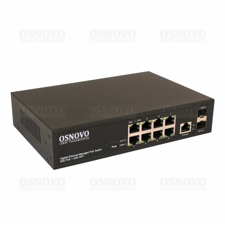 Коммутатор Gigabit Ethernet на 8 портов OSNOVO SW-80802/L(150W)