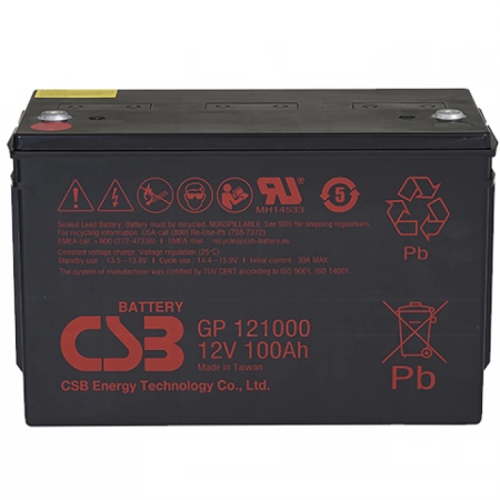 Аккумулятор герметичный свинцово-кислотный CSB GP 121000