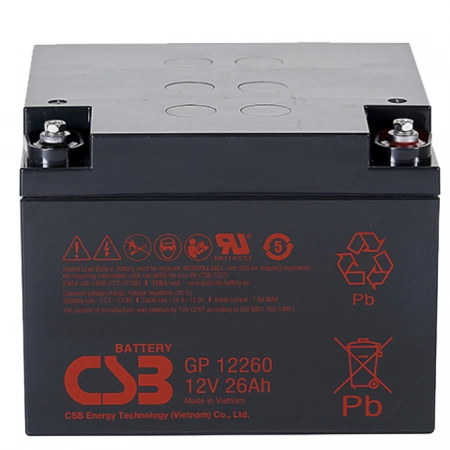 Аккумулятор герметичный свинцово-кислотный CSB GP 12260
