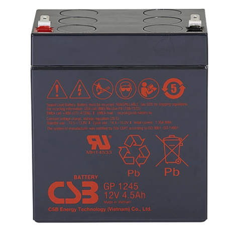 Аккумулятор герметичный свинцово-кислотный CSB GP 1245