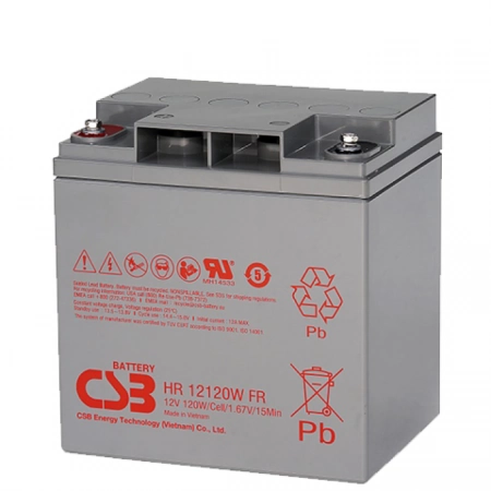 Аккумулятор герметичный свинцово-кислотный CSB HR 12120W FR