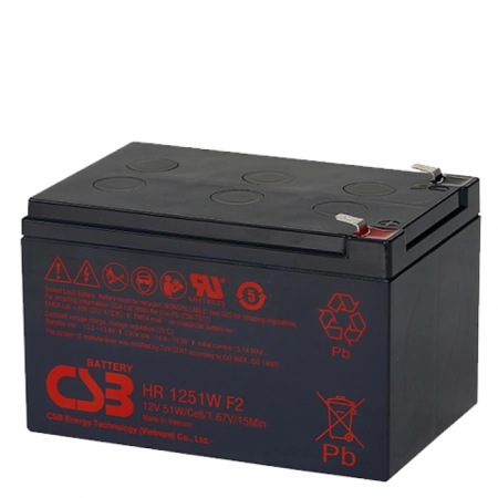 Аккумулятор герметичный свинцово-кислотный CSB HR 1251W