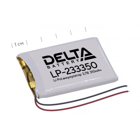 Аккумулятор литий-полимерный призматический Delta LP-233350