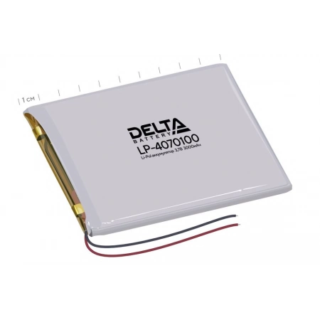 Аккумулятор литий-полимерный призматический Delta LP-4070100