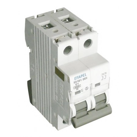 Автоматический выключатель Efapel МСВ 2Р 6kA D 63A (55163 2DS)