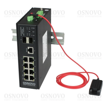 Коммутатор с PoE OSNOVO SW-80802/ILS(port 90W,300W)