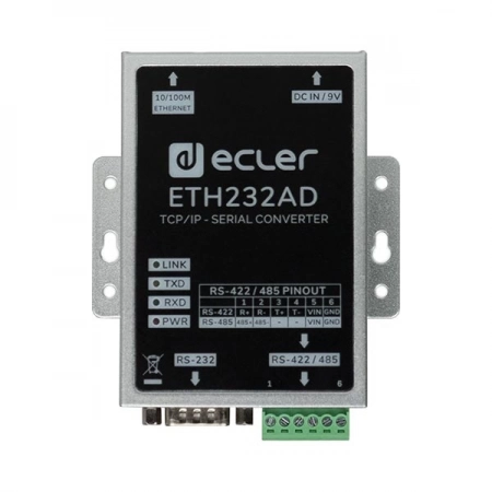 Двунаправленный преобразователь Ethernet ECLER ETH232AD