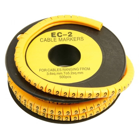 Маркер для кабеля CABEUS EC-2-2 (7423c) (500 шт)