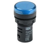 Лампа IEK Лампа AD22DS (LED) D=22 мм синий (BLS10-ADDS-024-K07)