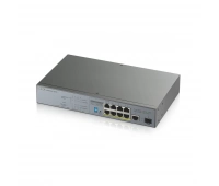 Коммутатор PoE+ для IP-видеокамер rack 19", 9xGE (8xPoE+), 1xSFP, бюджет PoE 130 Вт ZyXel GS1300-10HP-EU0101F