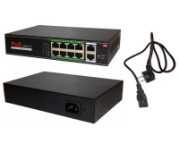 Коммутатор 8-портовыйGigabit Ethernet с PoE ComOnyx CO-SWP8