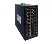 Промышленный РоЕ коммутатор 8-портовыйGigabit Ethernet с PoE ComOnyx CO-PF-8GP4G12SFP-P511