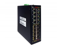 Промышленный РоЕ коммутатор 8-портовый Gigabit Ethernet с PoE ComOnyx CO-PF-8GP8SFP-P510