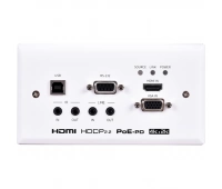 Настенная панель, передатчик KVM-сигналов HDMI, VGA, аудио, ИК, USB и RS-232 по 1000BaseT Cypress CH-U331TXWPEU