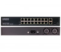 Коммутатор 16-портовый Fast Ethernet с PoE OSNOVO SW-61621(300W)