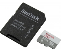 Карта памяти microSDXC, 64 ГБ, Class 10 SanDisk SDSQUNR-064G-GN3MA